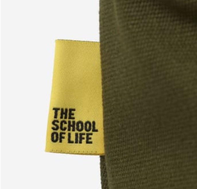 The School of Life Emotional Baggage Khaki Tote Bag