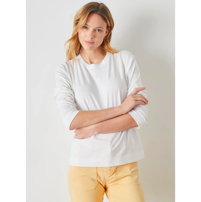 Leon & Harper Torino White Long Sleeve T-shirt