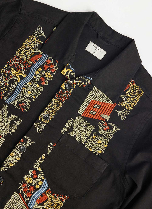 Percival Foragers Black Overshirt