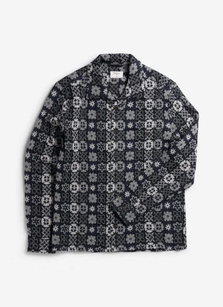 Percival Ashdown Wildflower Black Multi Shirt