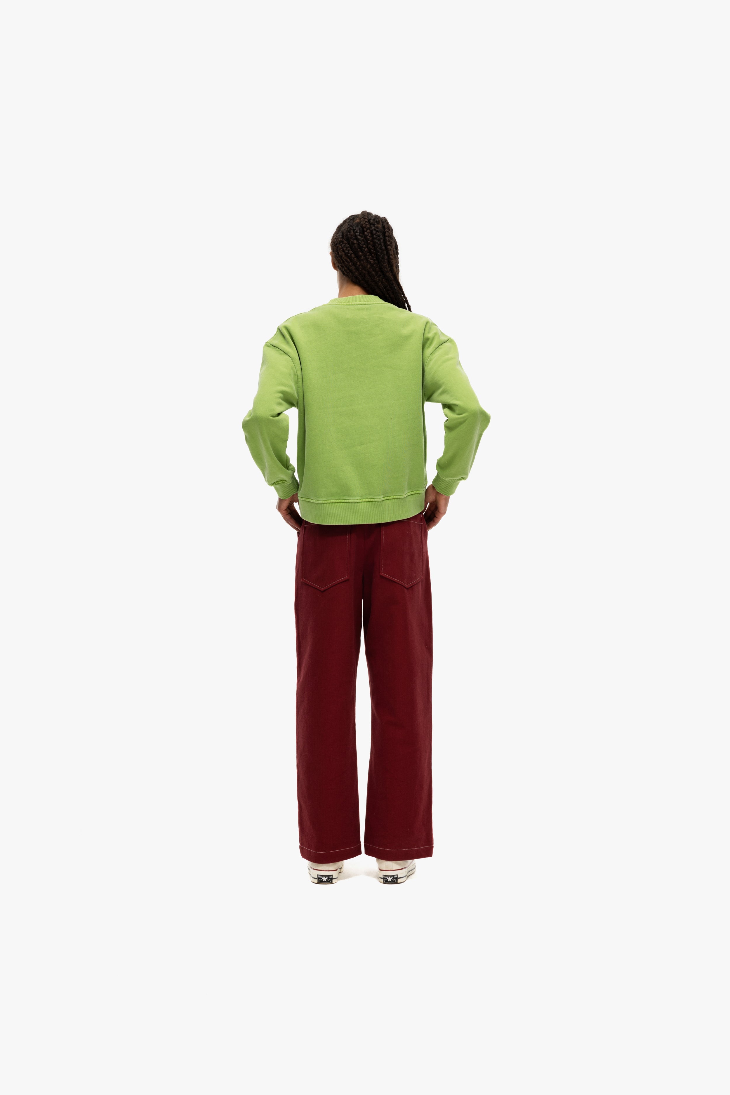 Our Sister Stonewash Green Sweatshirt