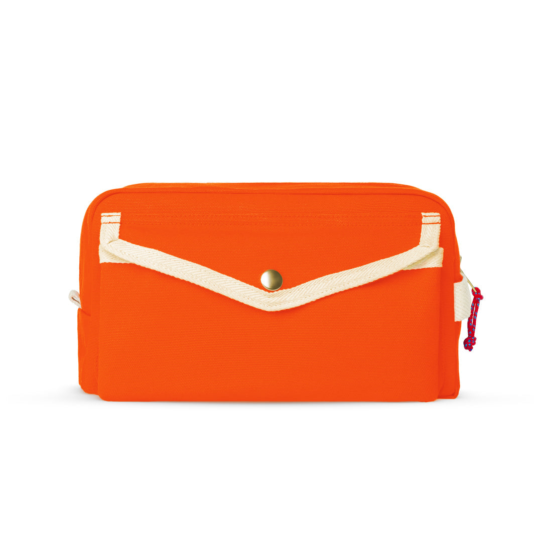 Ykra Orange Dopp Pack Bag