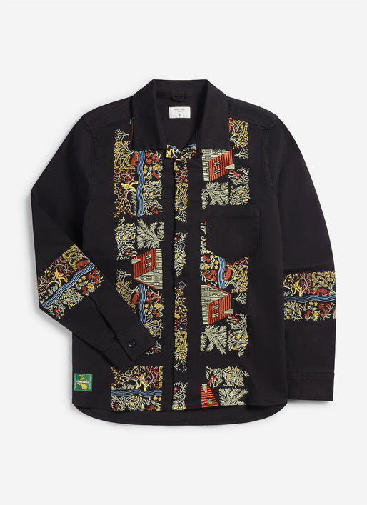 Percival Foragers Black Overshirt