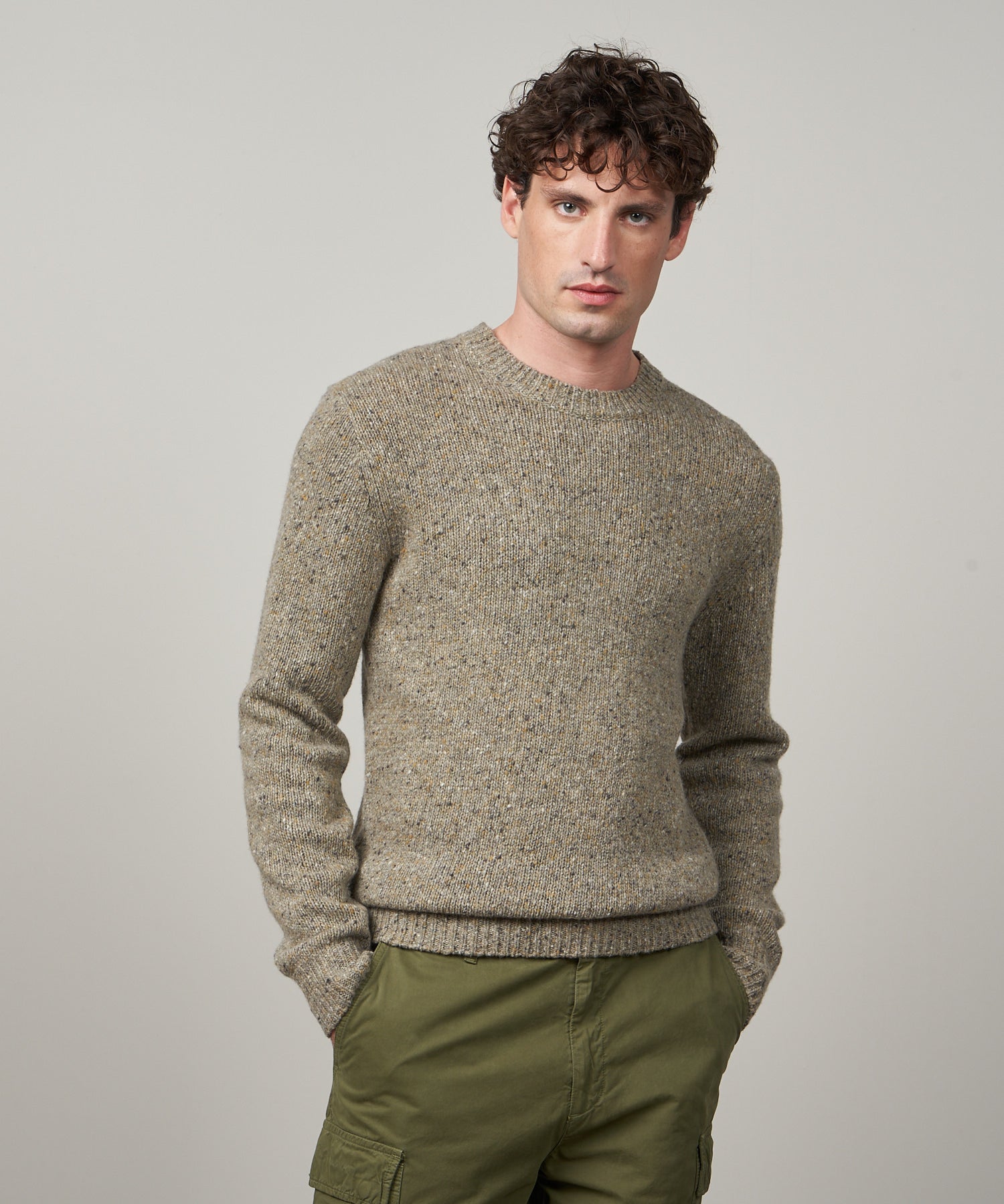Hartford Donegal Lichen Crew Jumper