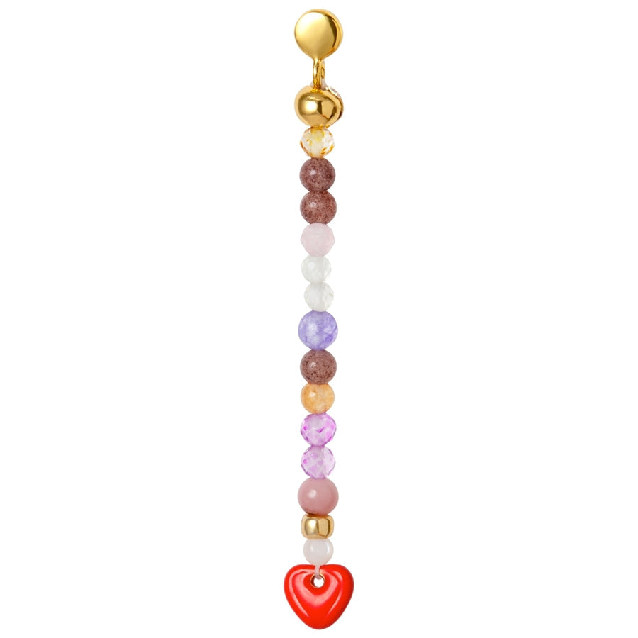 Lulu Copenhagen Topping Stones Love U Single Earring