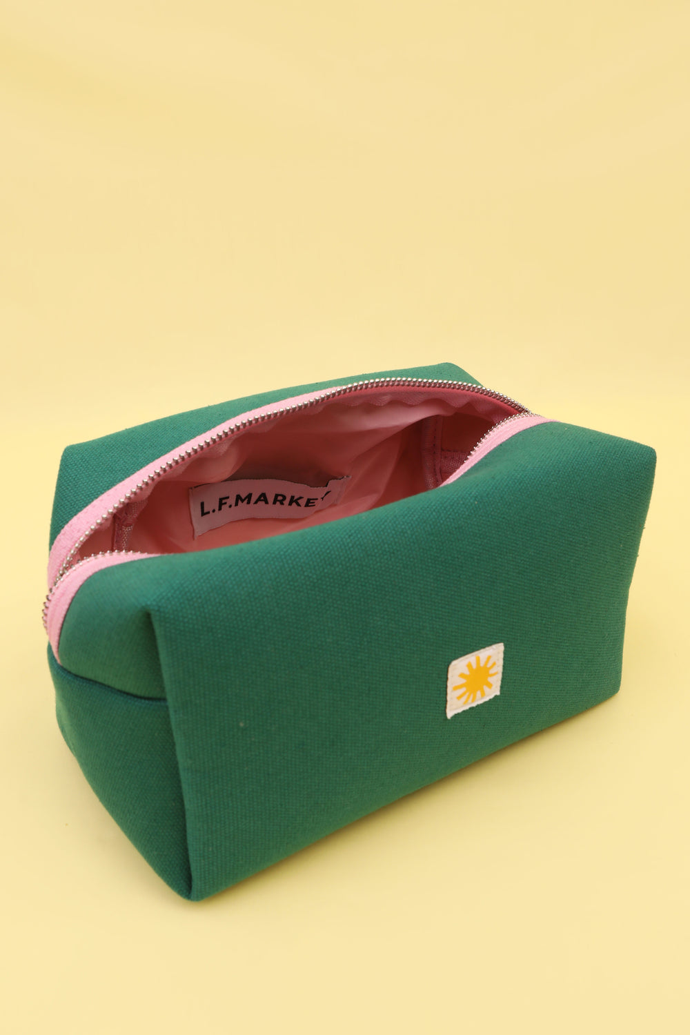 L.F Markey Green/Pink Toiletries Bag