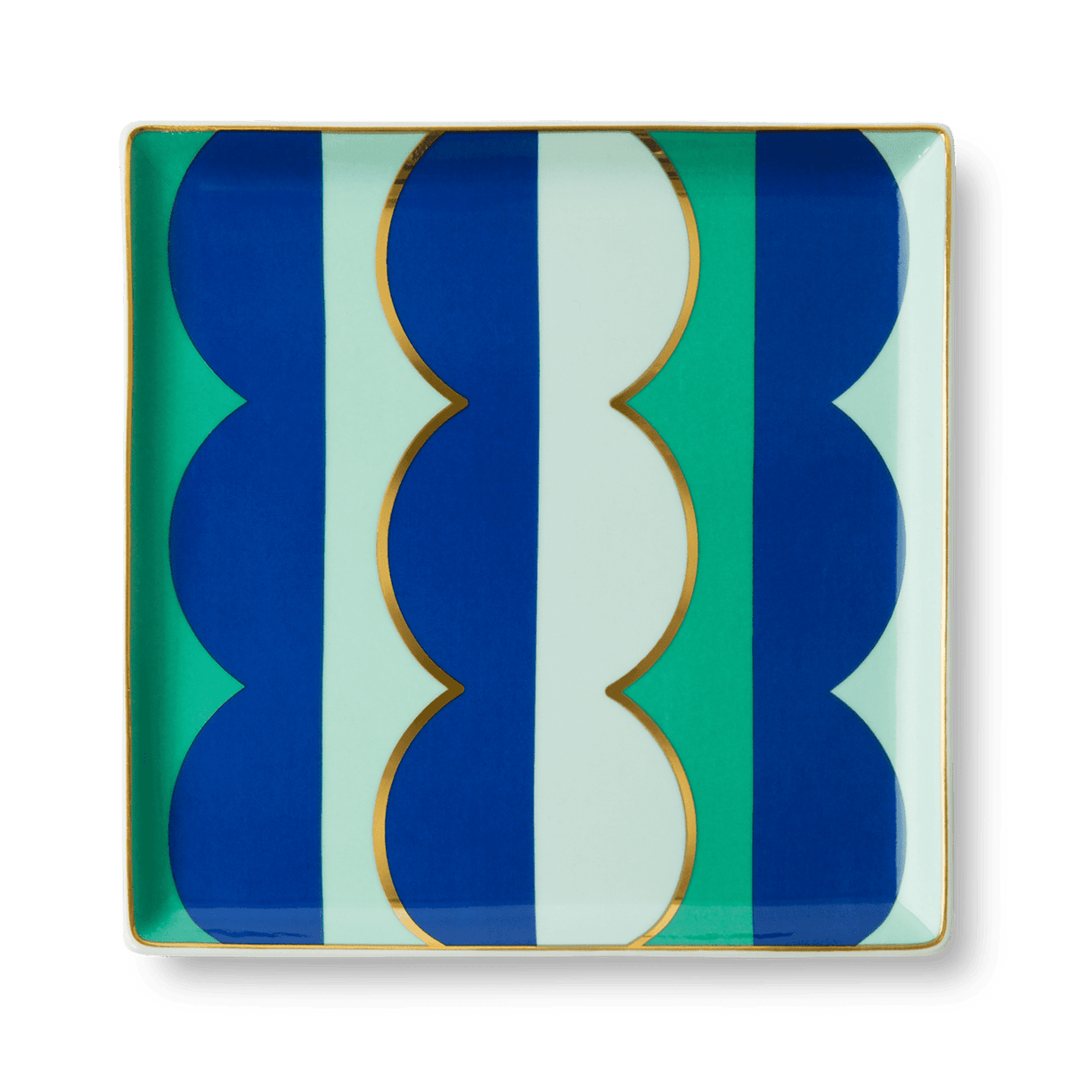 Octaevo Riviera Wave Blue Ceramic Catchall