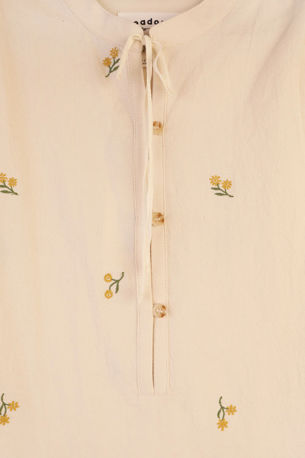 Meadows Okra Buttercup Embroidered Shirt