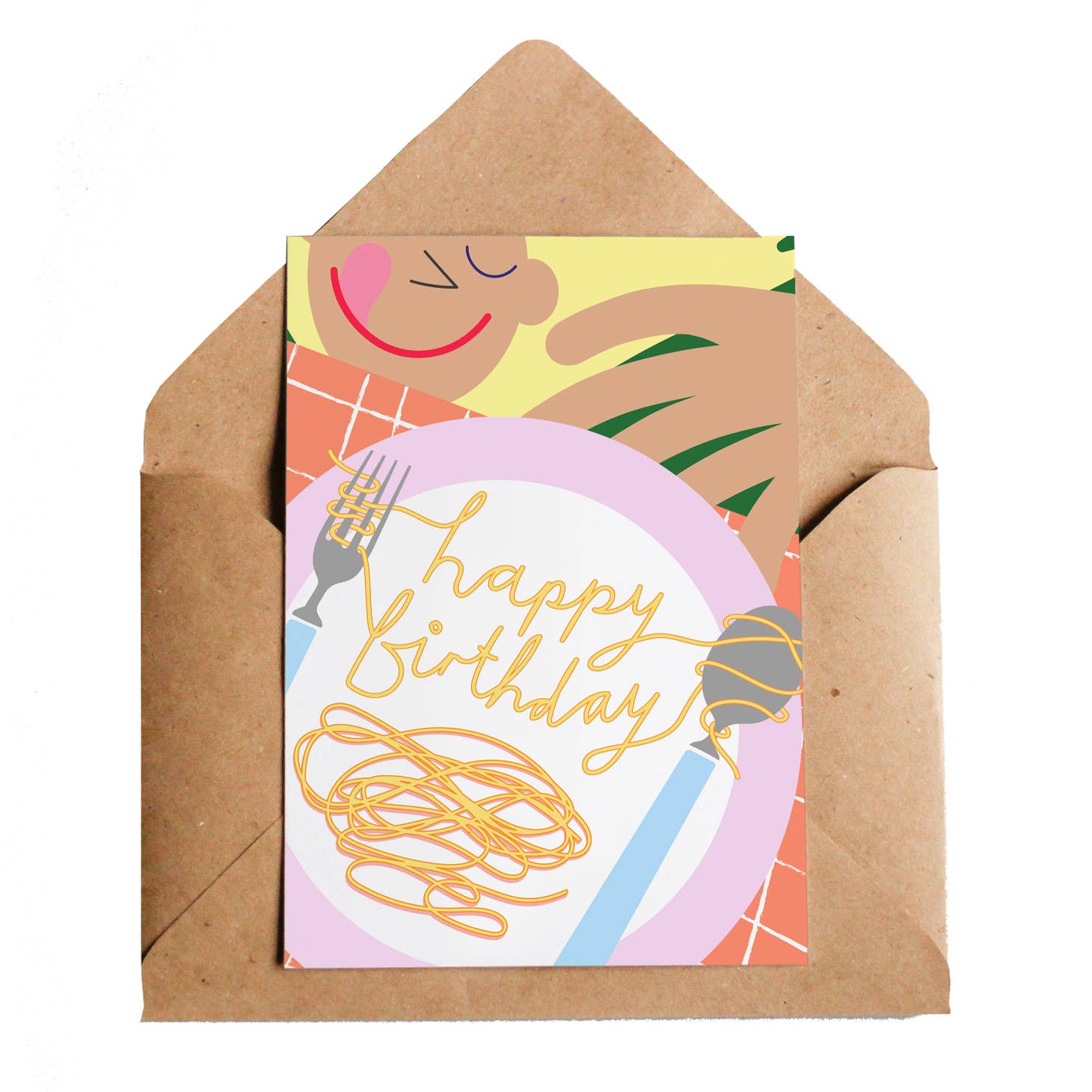 Lottie Hall Studio Happy Birthday Spaghetti