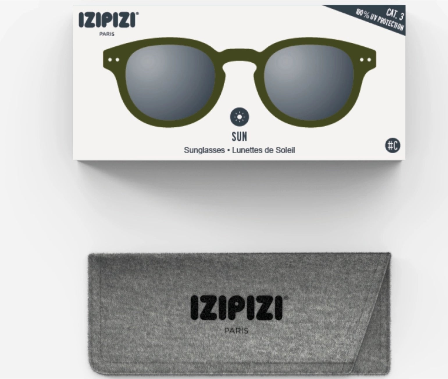 Izipizi #C Kaki Green Sunglasses