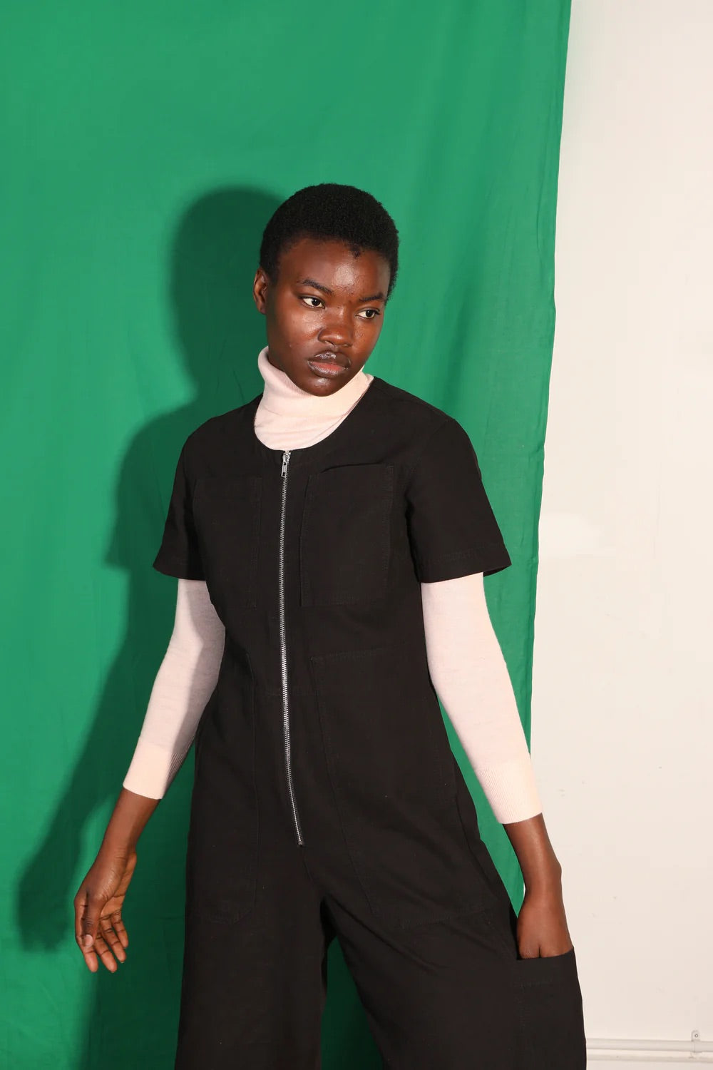 L.F Markey Felix Black Boilersuit