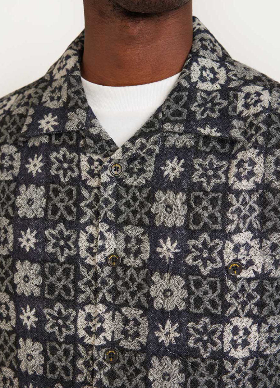 Percival Ashdown Wildflower Black Multi Shirt