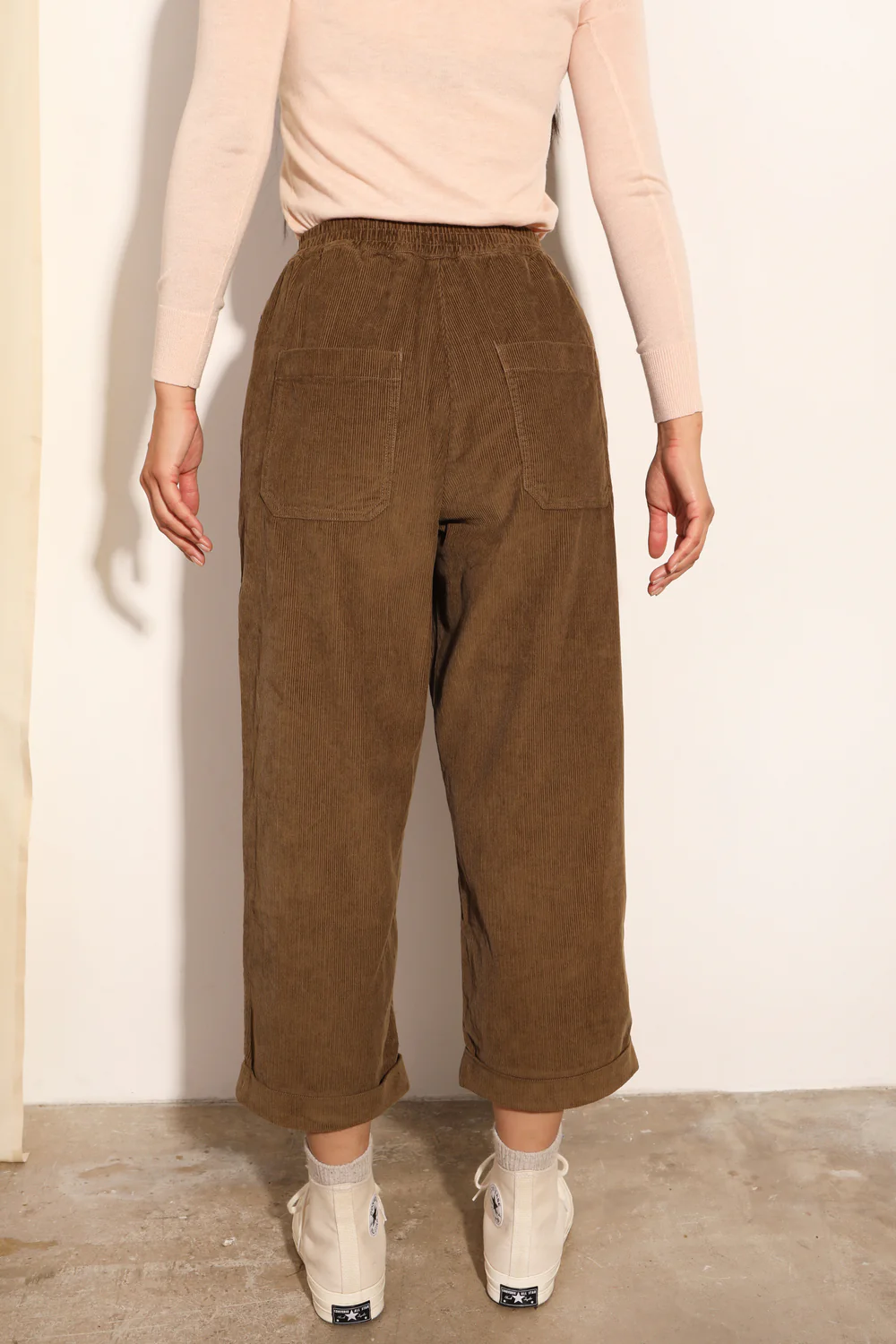 L.F Markey Beckett Olive Crop Trousers