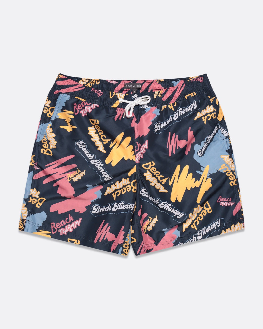 Far Afield Beach Therapy Printed Swimshorts