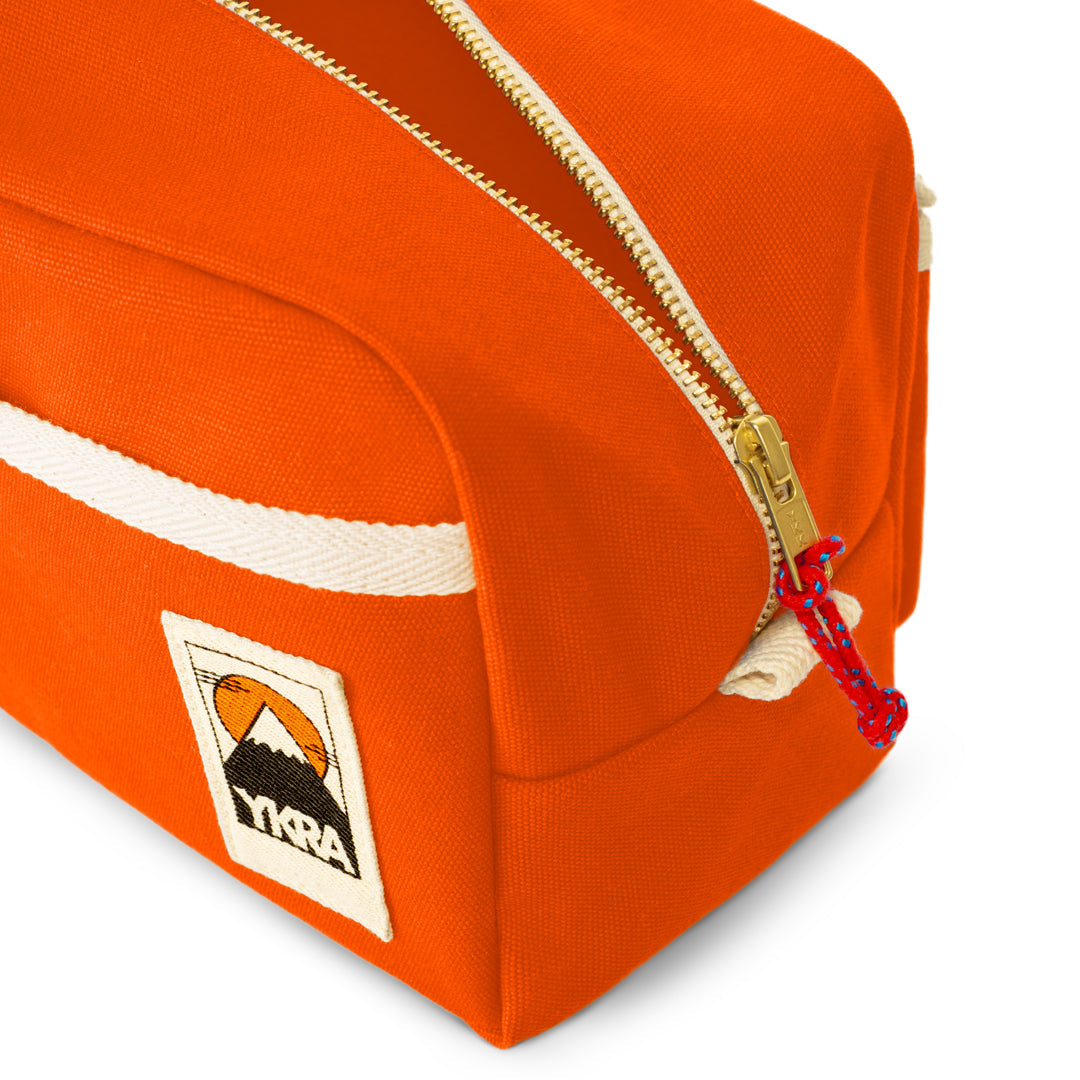 Ykra Orange Dopp Pack Bag