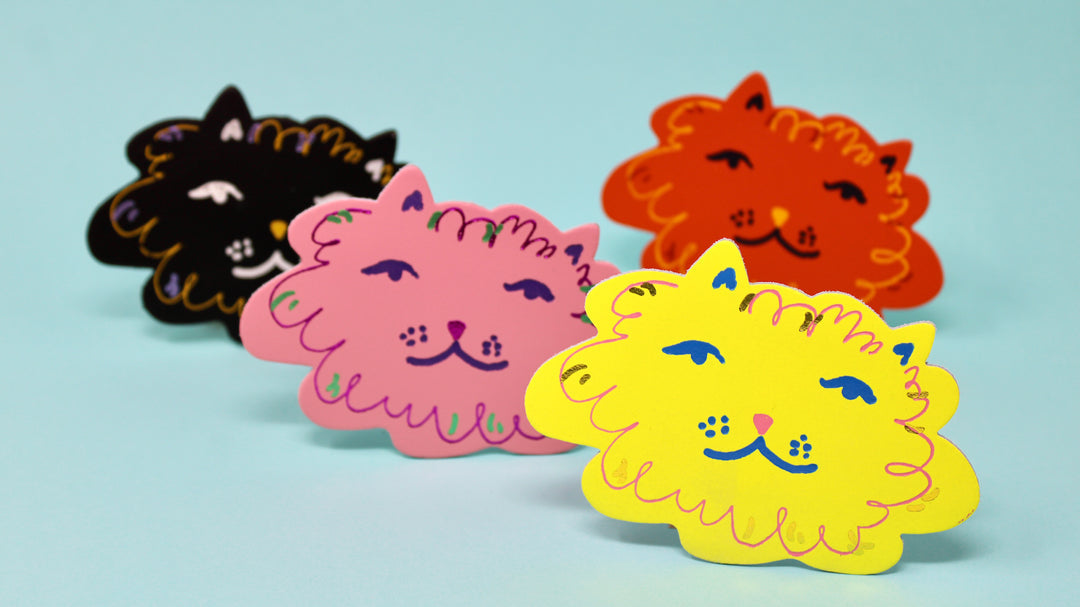 Ark Fat Cat Leather Coasters