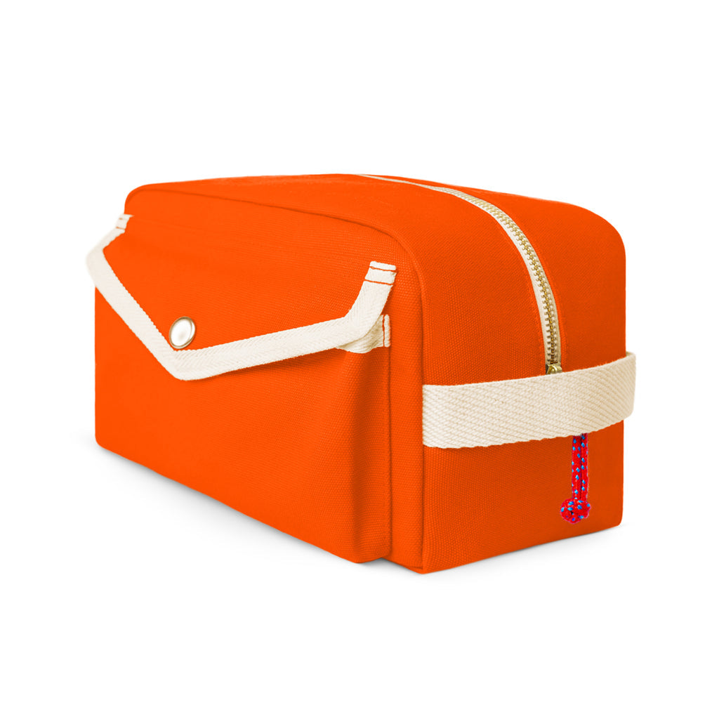 Ykra Orange Dopp Pack Bag