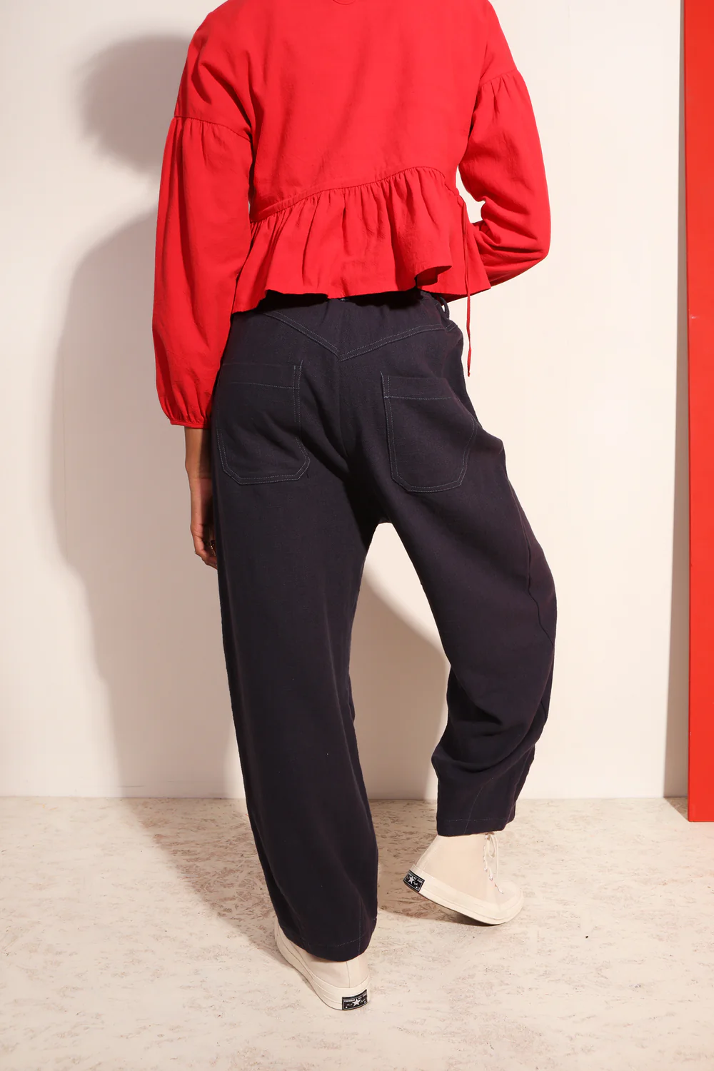 L.F Markey Fergus Navy Trousers
