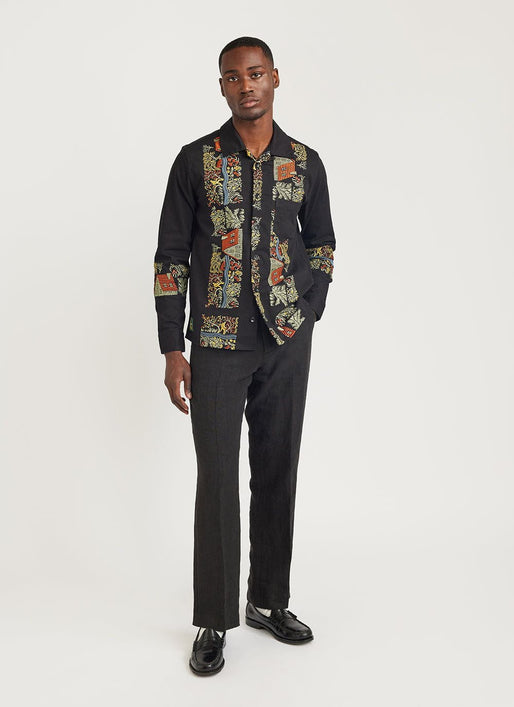 Percival Foragers Black Overshirt