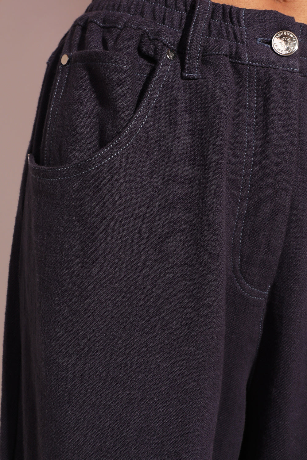 L.F Markey Fergus Navy Trousers
