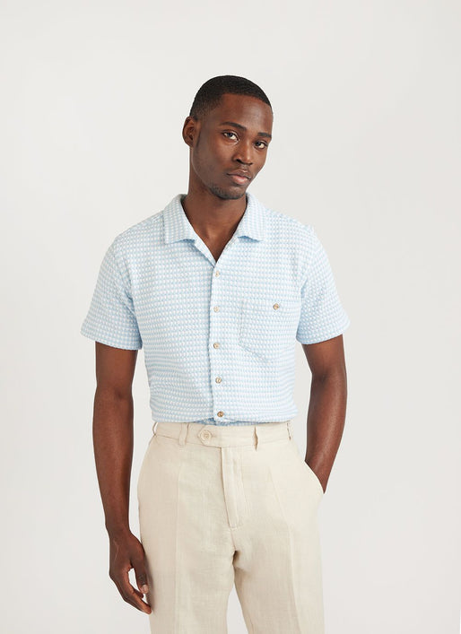 Percival Light Blue Cuban Shirt