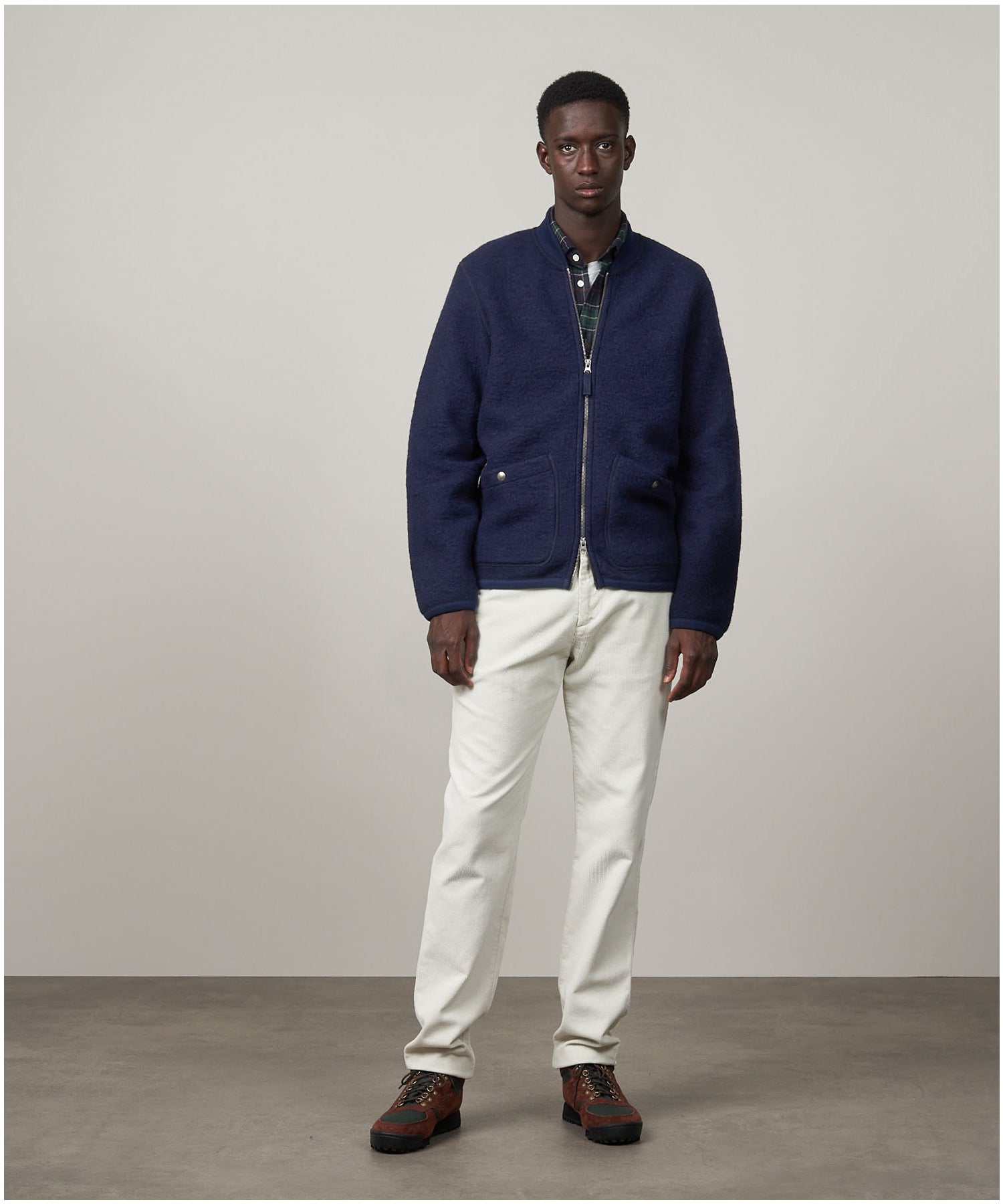 Hartford David Navy Knit Jacket