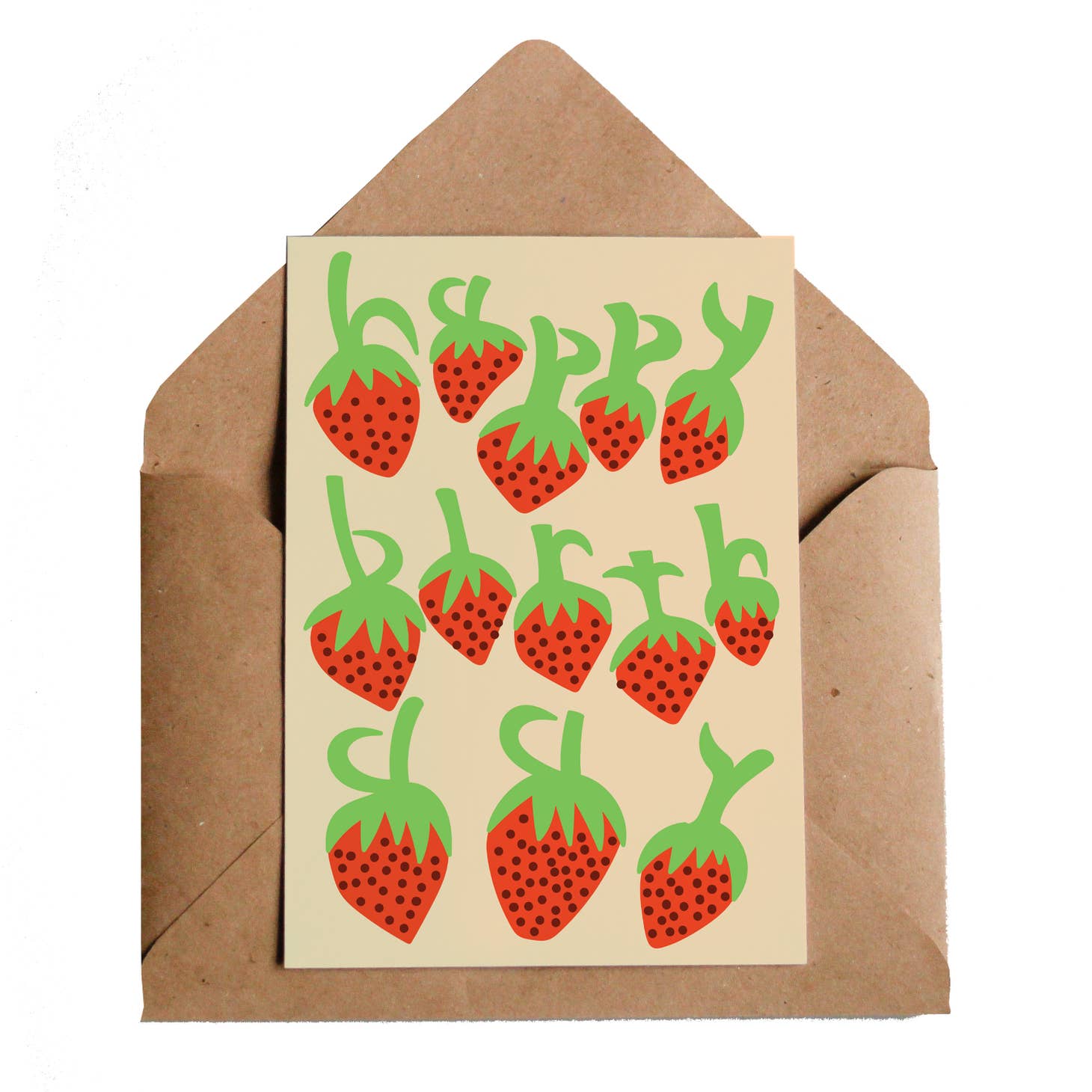 Lottie Hall Happy Birthday Strawberries Card