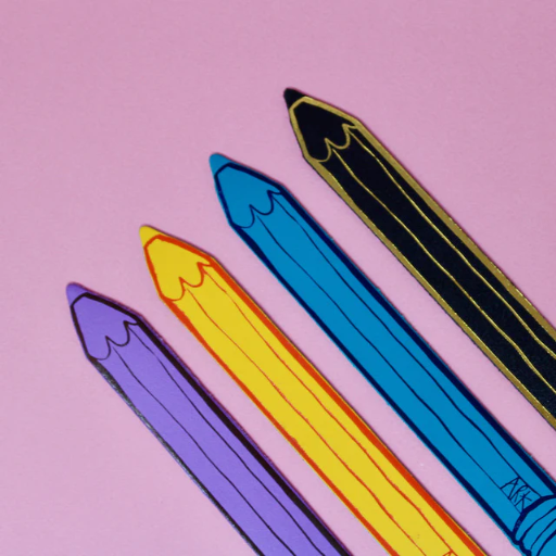 Ark Hot Pink Always Write Pencil Bookmark