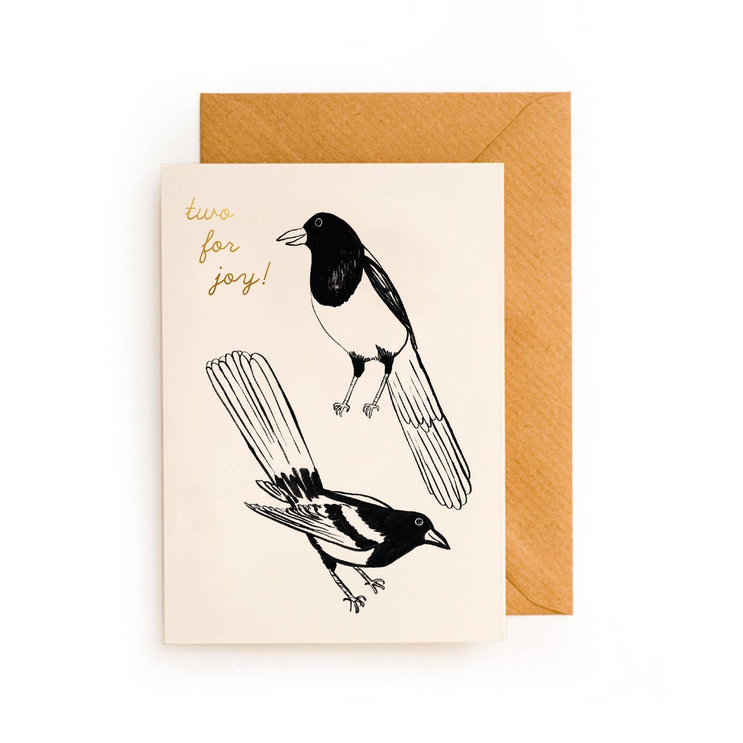 Yes Paper Goods Two For Joy Magpies Card