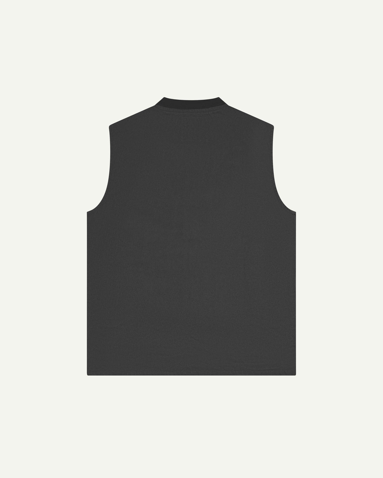 Uskees #3029 Charcoal Canvas Vest With Patch Pockets