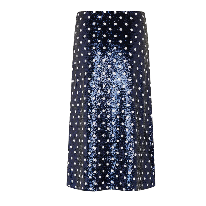 Baum Und Pferdgarten Jily Blue Dotted Sequins Skirt