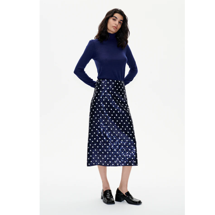 Baum Und Pferdgarten Jily Blue Dotted Sequins Skirt