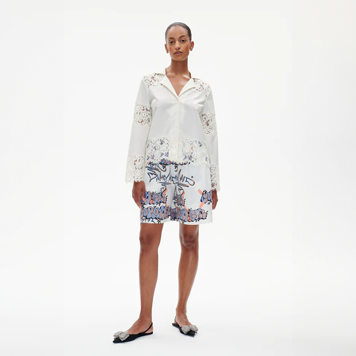 Baum Und Pferdgarten Narah Peach Graffiti Shorts