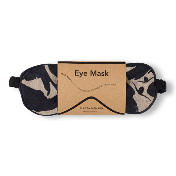 Blasta Henriet Navy Creatures Linen Eye Mask