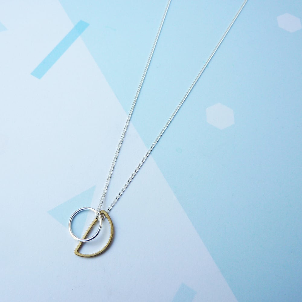 Custom Made Mini Locus Silver Necklace