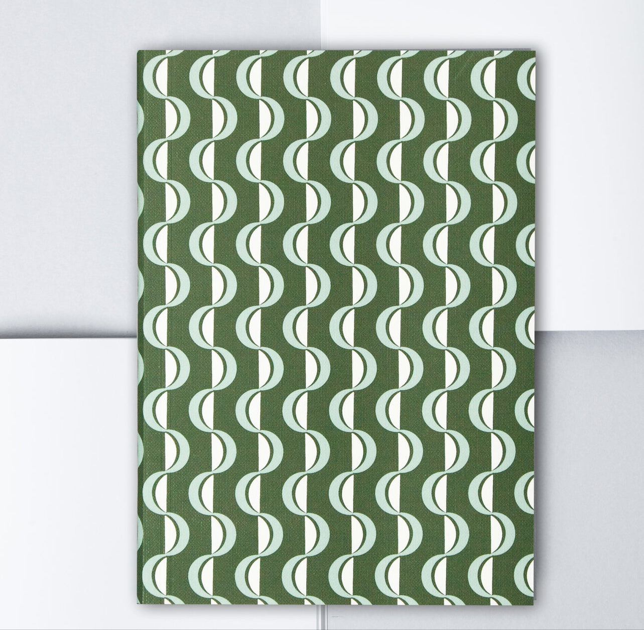 Ola Studio Wave Forest Green/Blue Exercise Book