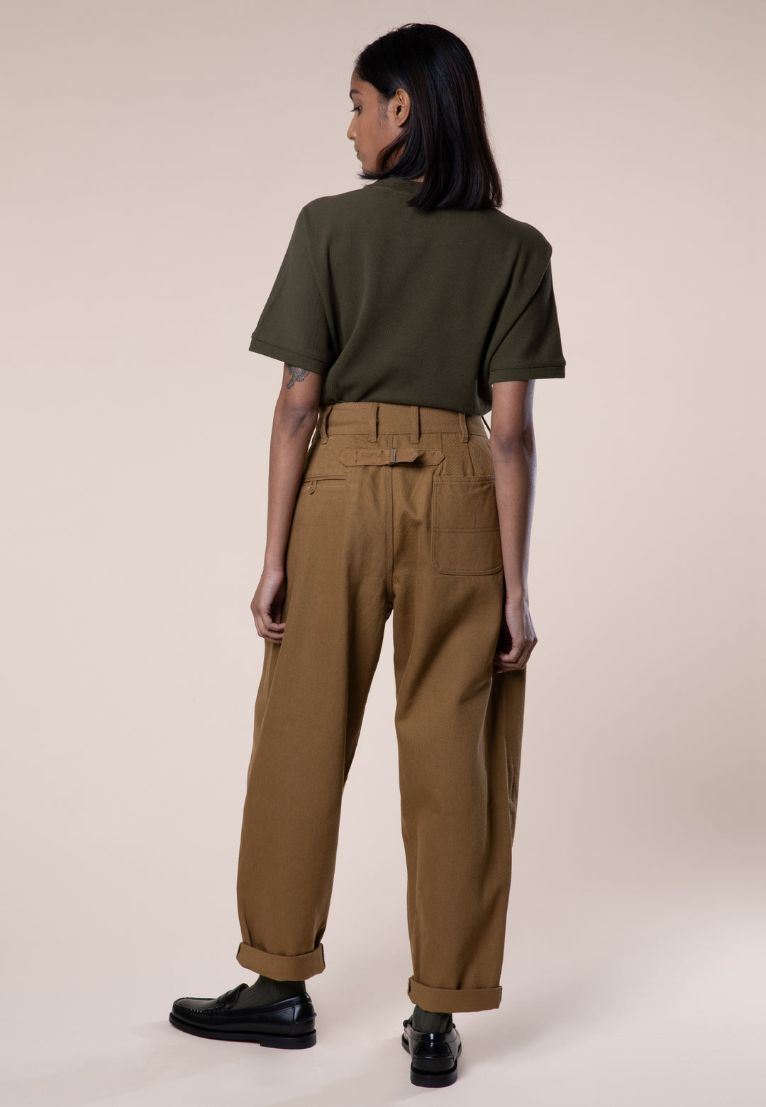 Tenter Women’s Westow Caramel Cinch Back Worker Trousers