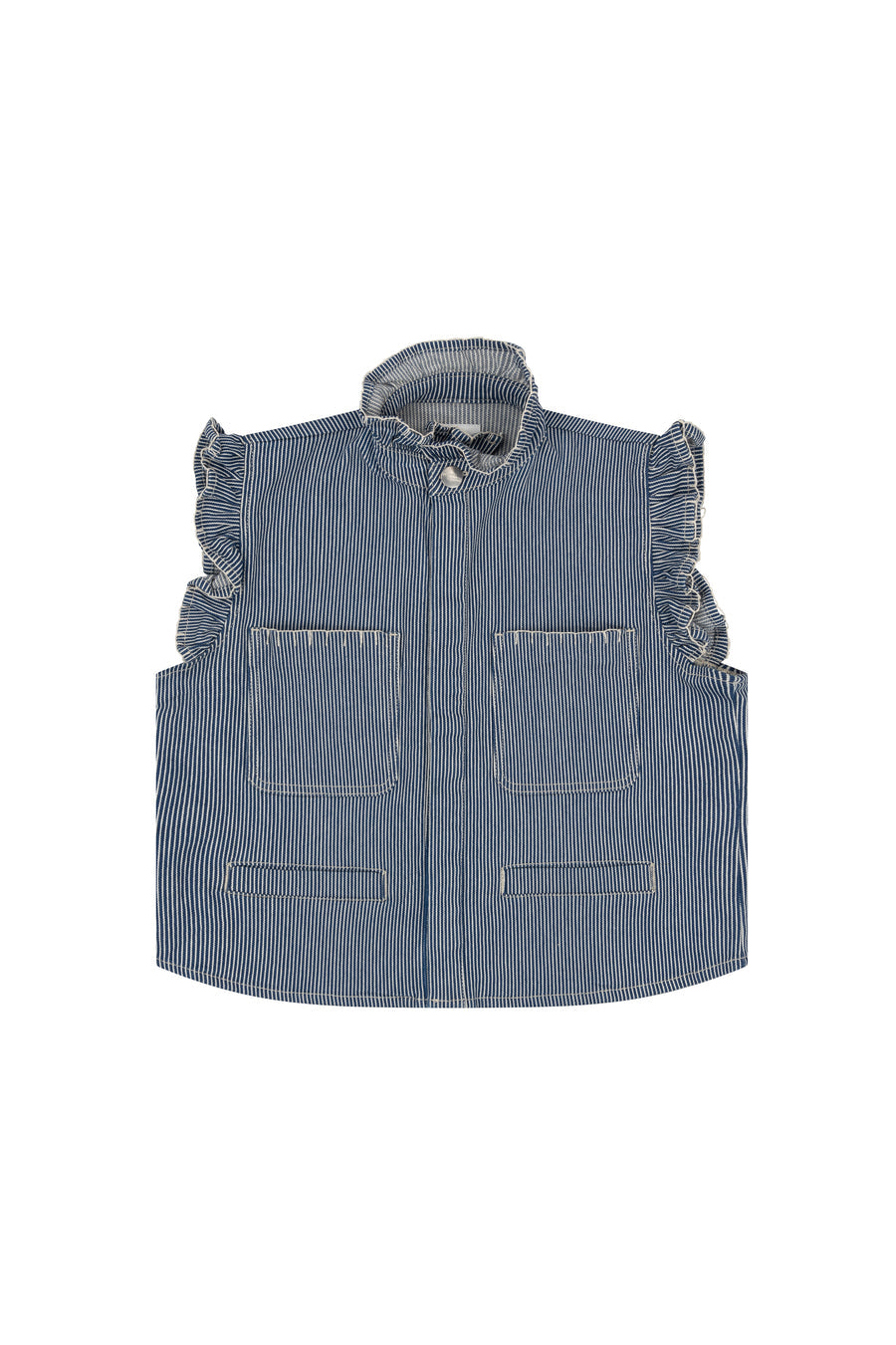 Seventy + Mochi Pablo Stripe Denim Waistcoat
