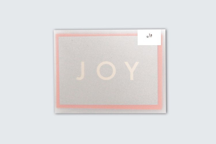 Ola Studio Foil Joy Pack Of Six Christmas Cards