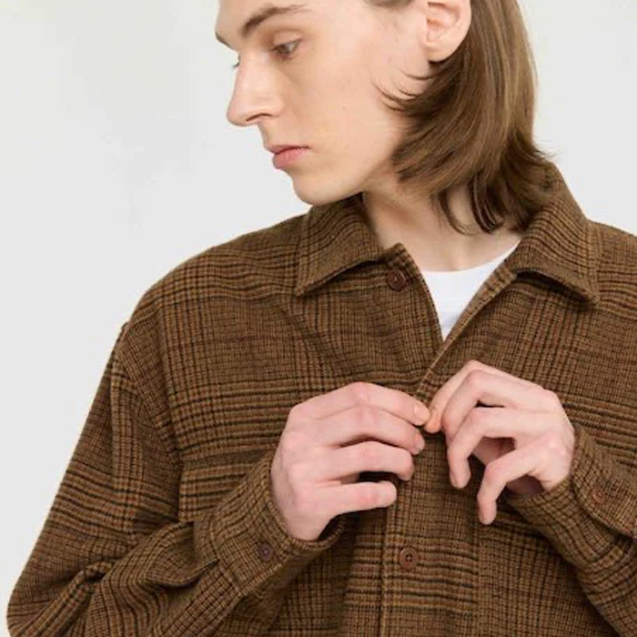 Castart Imperta Brown Check Overshirt