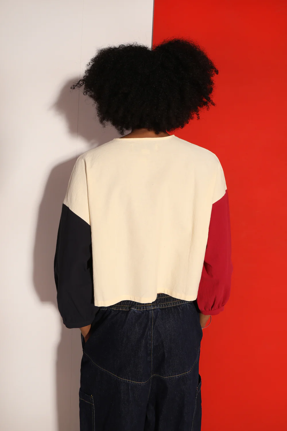 L.F Markey Alto Ecru Patchwork Top