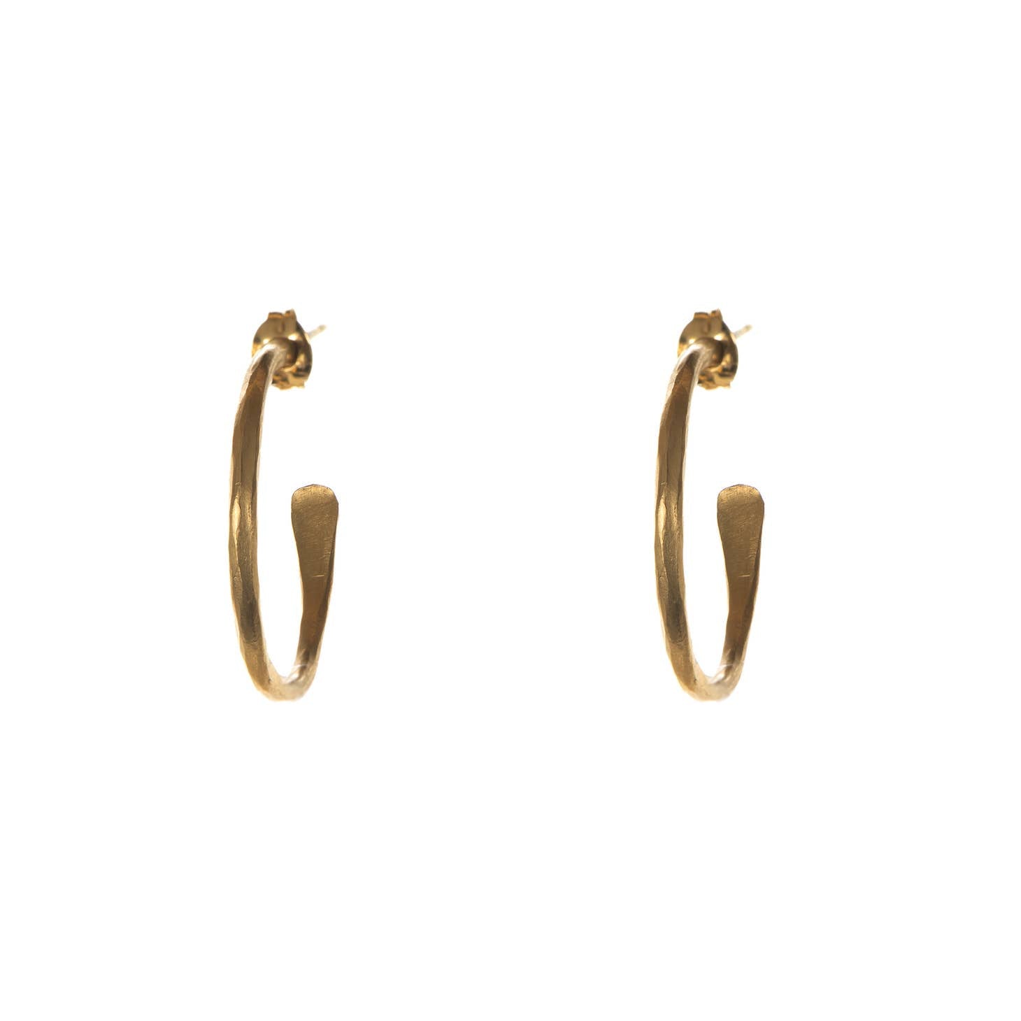 Just Trade Small Gold Plated Hoop Earrings