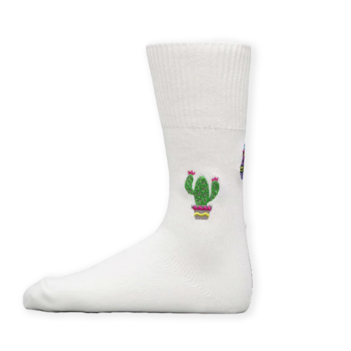 Decka Mexico Souvenir White Socks