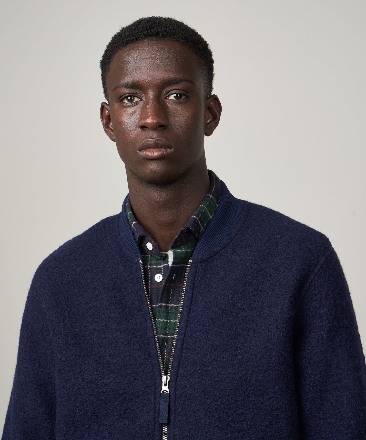 Hartford David Navy Knit Jacket