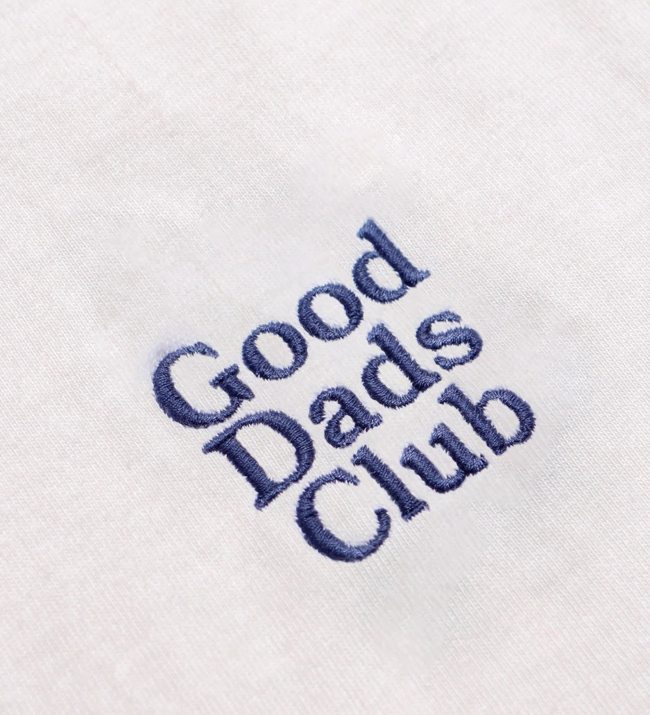 Far Afield Good Dads Club White Embroidered T-shirt