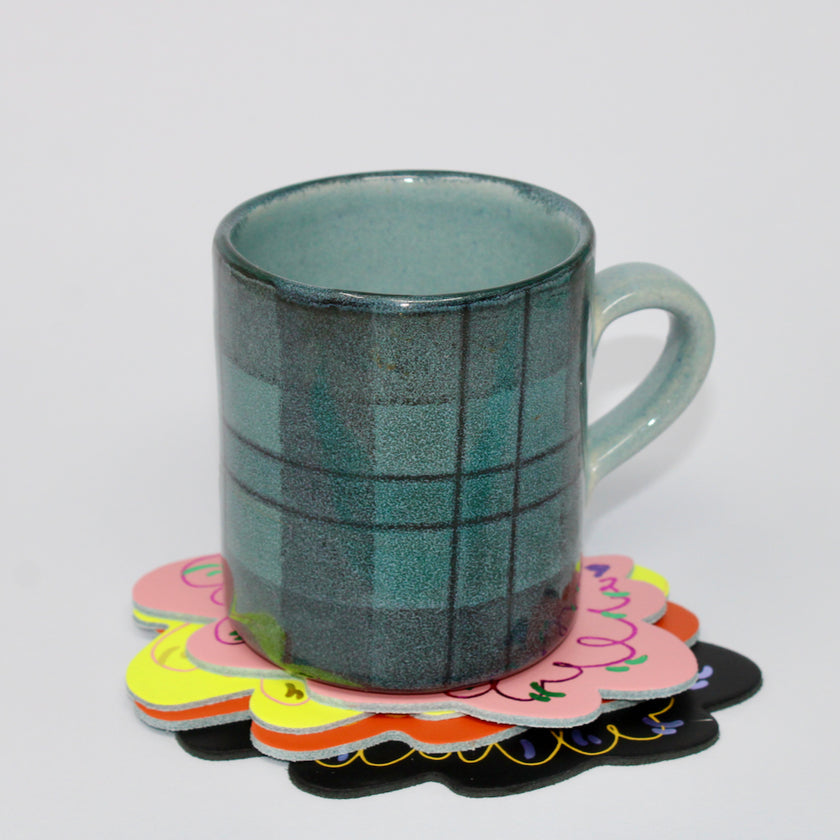 Ark Fat Cat Leather Coasters