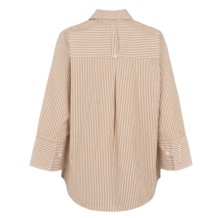 Esmé Studios ESHella Brown Stripe Blouse