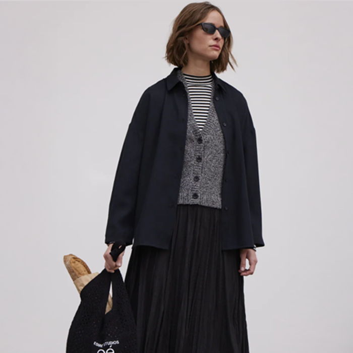 Esmé Studios ESPhilo Black Mélange Knit Vest