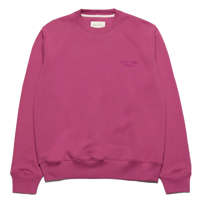 Far Afield Basic Sweat Light & Space Magenta Haze Sweatshirt