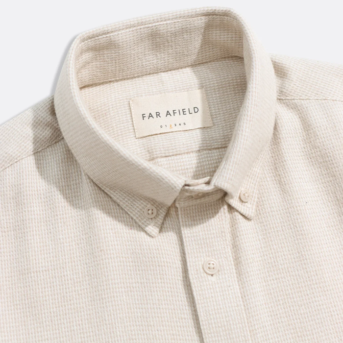 Far Afield Mod Button Down Stone Shirt